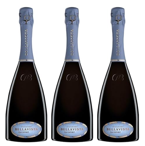 3x 0,75l - 2020er - Bellavista - Pas Operé - Extra Brut - Franciacorta D.O.C.G. - Lombardei - Italien - Schaumwein extra brut von BELLAVISTA