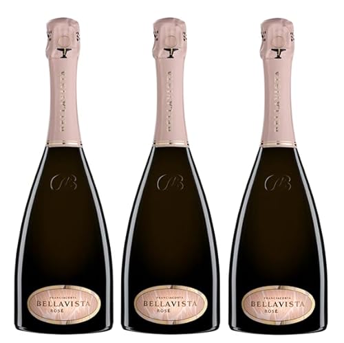 3x 0,75l - 2021er - Bellavista - Rosé - Brut - Franciacorta D.O.C.G. - Lombardei - Italien - Rosé-Schaumwein brut von BELLAVISTA