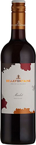 Bellefontaine Merlot, Pays d’Oc (Case of 6x75cl), Frankreich/Languedoc, Rotwein (GRAPE MERLOT 100%) von Bellefontaine