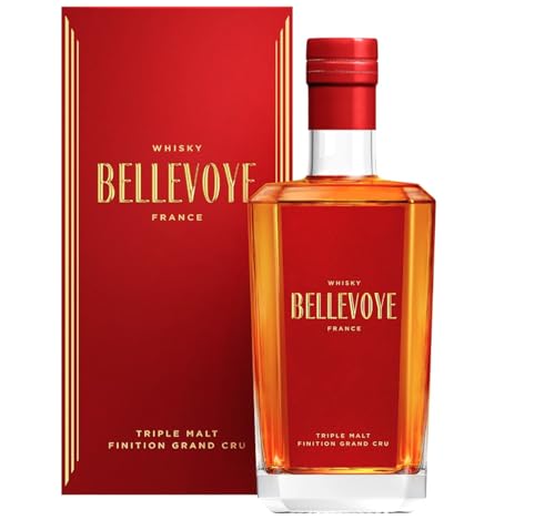BELLEVOYE - Whisky Triple Malt - Französischer Whisky Bellevoye Rouge - Goldmedaille Concours Agricole de Paris 2020 - 43 % Alkohol - Herkunft: 100 % Frankreich - 70 cl von Bellevoye