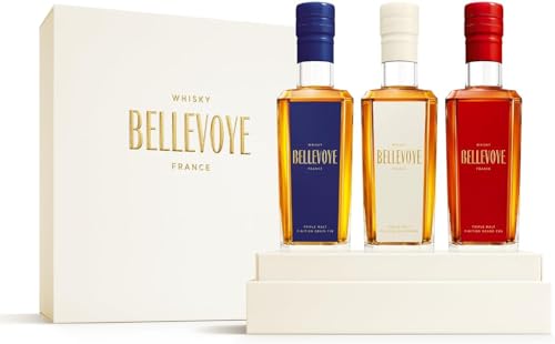 BELLEVOYE - Whisky Triple Malt - Whisky Probierset - Probierset - 3 x 20 cl französischer Whisky von Bellevoye
