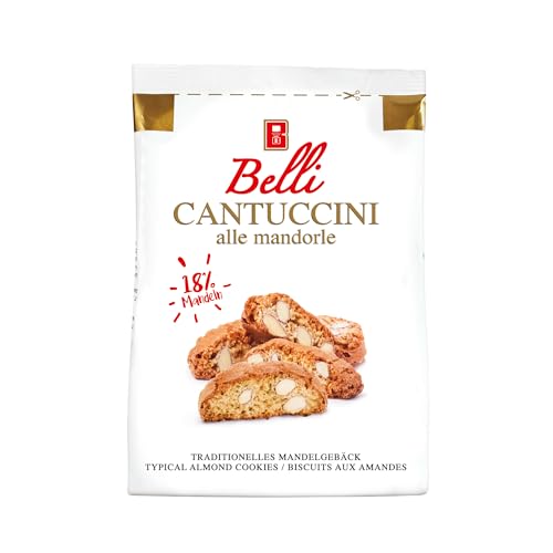 Belli Cantuccini alle mandorle | Gebäck mit Mandeln aus Italien | Kekse Großpackung Kaffeegebäck Gebäck (1x 1Kg) von Belli