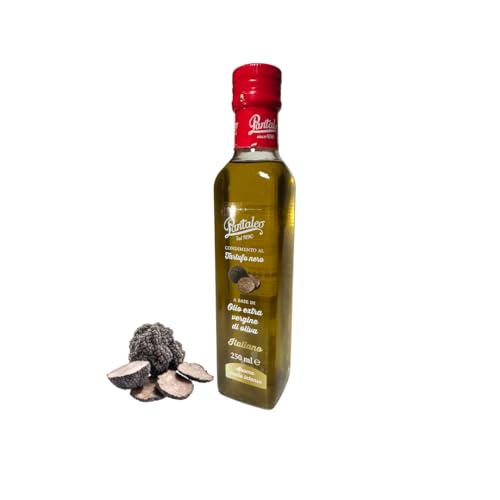 Pantaleo | Schwarzes Trüffelöl | natives Olivenöl aus Italien 250ml | Perfekt zum verfeinern von Pasta, Risotto, Fleisch, Salate & mehr | intesiver Geschmack von Bellmond Eq
