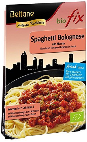 Beltane biofix Spaghetti Bolognese - 4er Pack 4 x 27 g Vorrats-Packung) - Bio von Beltane biofix