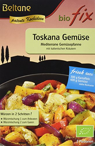 Beltane Biofix für Toskana Gemüse Mediterrane Gemüsepfanne, glutenfrei, laktosefrei, vegan, 19 g von Beltane