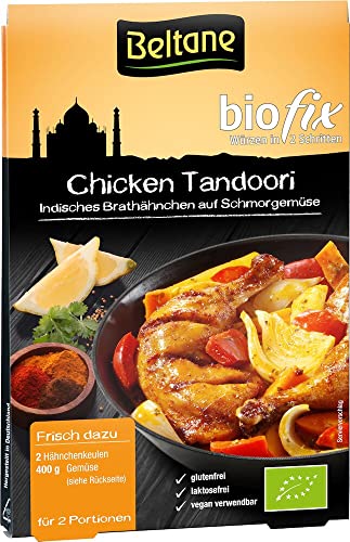 Beltane biofix Chicken Tandoori - 2 Portionen, 2er Pack (2 x 21,5 g Packung) - Bio von Beltane