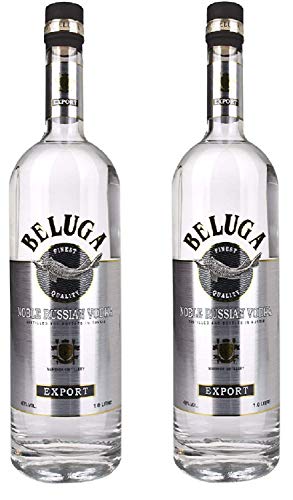 Beluga Noble Vodka 1 liter x2 Flaschen 40% Alk., Premium Wodka aus Sibirien, reiner und weicher Geschmack von ebaney