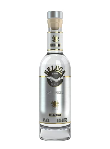 Beluga Noble Vodka 3x50 ml Flasche 40% Alk., Premium Wodka aus Sibirien, reiner und weicher Geschmack von Beluga