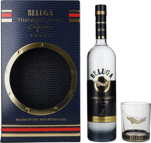 Beluga Transatlantic Racing Noble Russian Vodka 40% Vol. 0,7l in Geschenkbox mit Glas von Beluga