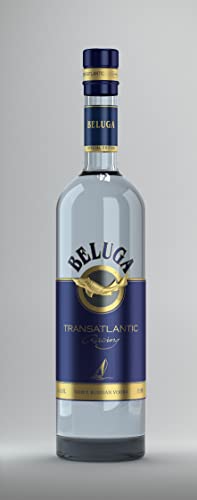 Beluga Transatlantic Vodka 1 KARTON: 6 Flaschen je 0,7 Liter 40% Alk., Premium Wodka aus Sibirien, reiner und weicher Geschmack von Beluga