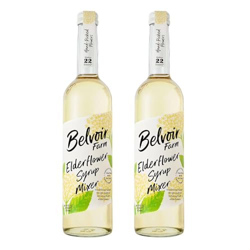 Belvoir Fruit Farms Elderflower Cordial (500 ml) - Packung mit 2 von Belvoir