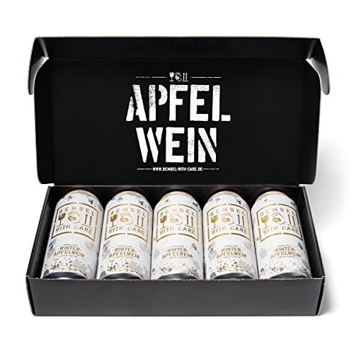 BEMBEL-WITH-CARE" Care-Paket" 5 x 0,5 ltr. Apfelwein Winter Limited Edition inkl. 1,25€ DPG EINWEG Pfand von Bembel with Care