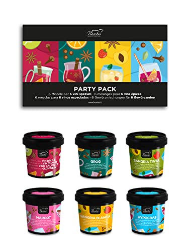 6 Gewürzmischungen für 6 Gewürzweine – Party Pack – Ein Geschenk für Männer und Frauen, für eine Party, einen Geburtstag oder eine Einladung zum Abendessen – hervorragend als Aperitif 6 Gewürzmischungen für 6 Gewürzweine – Party Pack – Ein Geschenk für Männer und Frauen, für eine Party, einen Geburtstag oder eine Einladung zum Abendessen – hervorragend als Aperitif von Bembo Qualità d'Autore