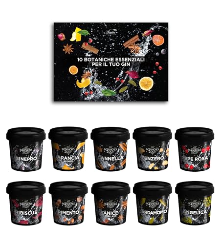 Botanicals For Gin Tonic – 10 Grundlegende Botanik Für Ihren Gin Tonic Geeignet Für Profis Und Enthusiasten – Elegante Geschenkidee Für Jeden Anlass - Made In Italy von Bembo Qualità d'Autore