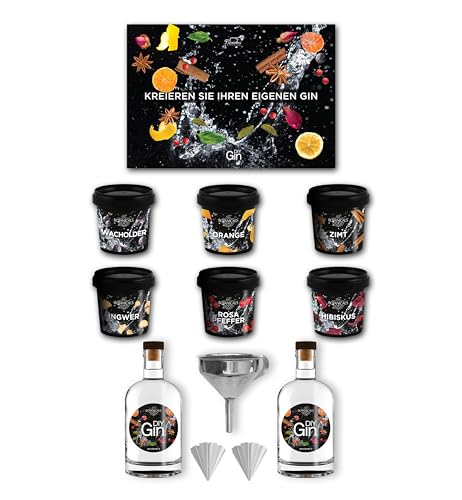 Komplettes DIY-Gin-Kit – 6 Botanischen Für Gin Tonic – Geeignet für Profis und Enthusiasten – Elegante Geschenkidee für jeden Anlass – Hergestellt in Italien von Bembo Qualità d'Autore