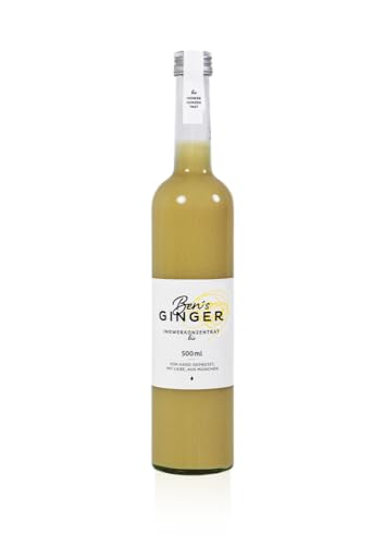 Ben's Ginger Ingwerkonzentrat "Ben's Ginger" aus Bayern (500 ml) - Bio (1) von Ben's Ginger