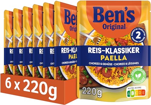 BEN'S ORIGINAL™ Paella - mit Chorizo und Gemüse 6x220g BEN'S ORIGINAL™ Paella - mit Chorizo und Gemüse 6x220g von Ben's Original
