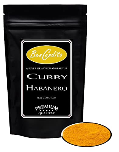 BenCondito - Curry Pulver Habanero ( Curry ) - Sehr Scharfes Currypulver mit Habanero Chili 500 Gramm Beutel von Bencondito