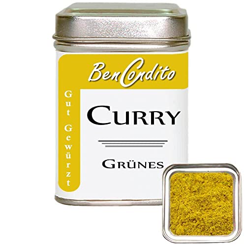 BenCondito I Grünes Curry - Mildes Currypulver mit Koriander 80g Dose von Bencondito