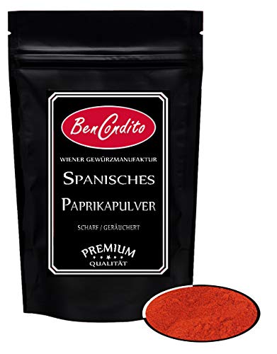 BenCondito I Scharfes Geräuchertes Paprikapulver - Spanischer Paprika Pimenton geräuchert Dulce 500 Gramm von BenCondito