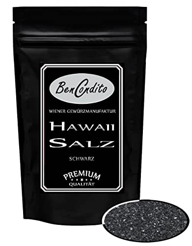BenCondito I 260g Schwarzes Hawaii Salz - Black Lava Salz mit Aktivkohle Nachfüllung von Bencondito