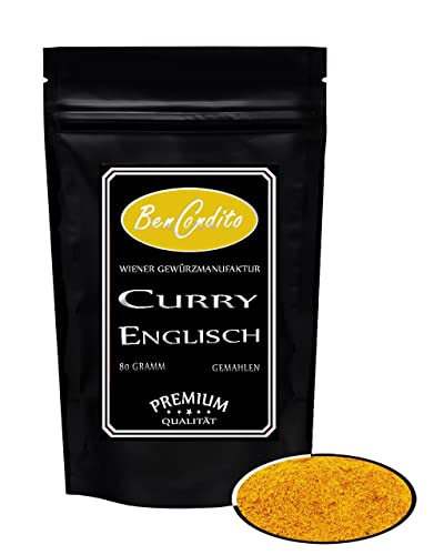 BenCondito I Curry Pulver Englisch 160g - leicht Scharfes Currypulver mit Kurkuma im Nachfüllbeutel von Bencondito