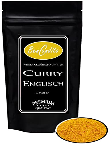 BenCondito I Curry Pulver Englisch 500g - leicht Scharfes Currypulver mit Kurkuma im Aromabeutel von Bencondito