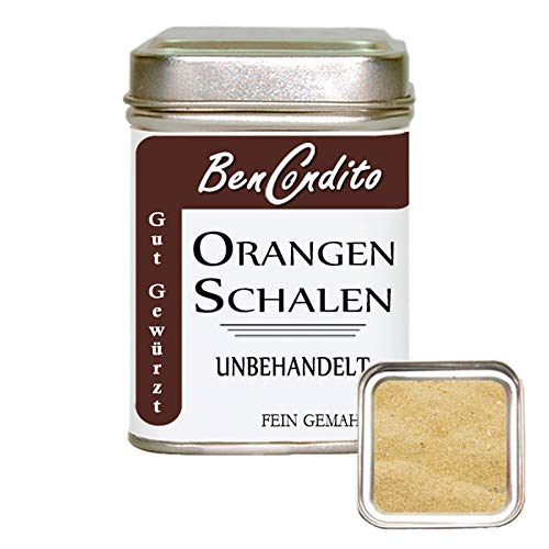 BenCondito I Orangenschalen gemahlen - unbehandelt fein gemahlene Orangenschalen 80 Gr. Dose von BenCondito