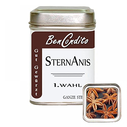 BenCondito I Sternanis , ganz - ganzer Sternanis mit wenig Bruch 50g Dose von BenCondito