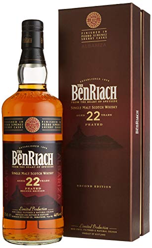 The BenRiach 22 Years Old PEATED Second Edition ALBARIZA 46% Vol. 0,7l in Geschenkbox von BenRiach