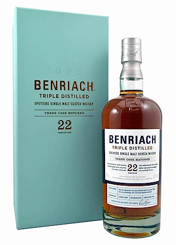 Benriach 22 Years Old Triple Distilled Three Cask Matured 46,8% Vol. 0,7l in Geschenkbox von BenRiach