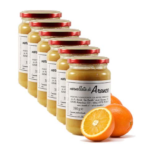 Bio-Orangenmarmelade von San Benedetto - Italienisches Handwerksprodukt (6 Gläser 380 Gramm) von Benedetto
