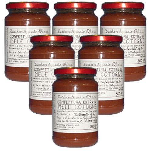 Extra Marmelade von San Benedetto Quitten - Italienisches Handwerksprodukt (6 Gläser 380 Gramm) von Benedetto