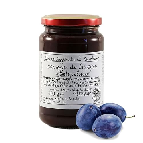 Konservierung von Montepulciano-Pflaumen ohne Zuckerzusatz 1 Glas 400 Gramm Konservierung von Montepulciano-Pflaumen ohne Zuckerzusatz 1 Glas 400 Gramm von Benedetto