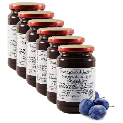 Montepulciano Pflaumenkonservierung ohne Zuckerzusatz 6 Gläser 1 400 Gramm Montepulciano Pflaumenkonservierung ohne Zuckerzusatz 6 Gläser 1 400 Gramm von Benedetto