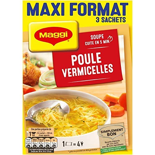 Nestle Maggi Suppe, Huhn, Vermicelle, 59 g, 2 Stück von Benedicta