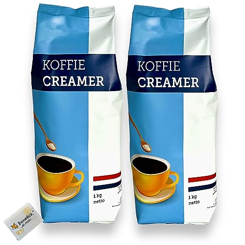 Benefux. Koffie Creamer Kaffeeweißer aus Holland 2x 1kg + Benefux. Erfrischungstuch von Benefux.