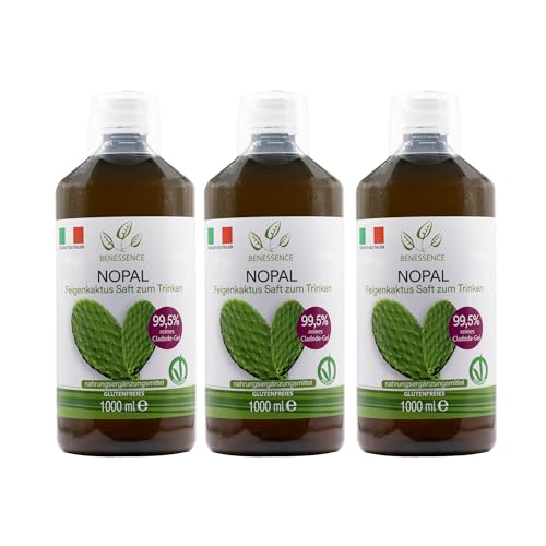 Benessence - Nopal – JKaktusfeigensaft zum Trinken mit 99,5% - 3L von Benessence