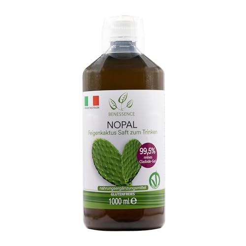 Benessence - Nopal – Kaktusfeigensaft zum Trinken mit 99,5% - 1L von Benessence