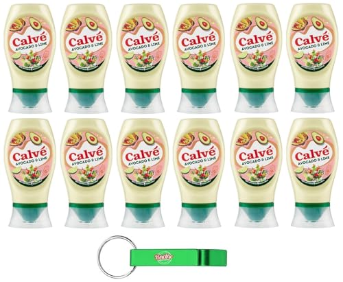 12er-Pack Calvè Salsa,Avocado- und Limettensauce,Würzsoße,Glutenfrei Würzsauce,250ml Top Down 250ml + Beni Culinari Kostenloser Schlüsselanhänger 12er-Pack Calvè Salsa,Avocado- und Limettensauce,Würzsoße,Glutenfrei Würzsauce,250ml Top Down 250ml + Beni Culinari Kostenloser Schlüsselanhänger von Beni Culinari