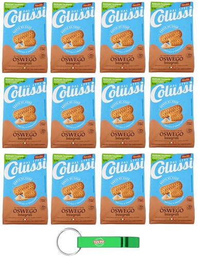 12er-Pack Colussi Biscotti Oswego Integrali,Vollkornkekse Kekse mit Braunem Zucker und Getreide Mehl,450g Beutel + Beni Culinari Kostenloser Schlüsselanhänger 12er-Pack Colussi Biscotti Oswego Integrali,Vollkornkekse Kekse mit Braunem Zucker und Getreide Mehl,450g Beutel + Beni Culinari Kostenloser Schlüsselanhänger von Beni Culinari