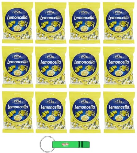 12er-Pack Fida Perugia Lemoncella,Bonbons gefüllte mit Zitronenlikör,175g Beutel + Beni Culinari Kostenloser Schlüsselanhänger 12er-Pack Fida Perugia Lemoncella,Bonbons gefüllte mit Zitronenlikör,175g Beutel + Beni Culinari Kostenloser Schlüsselanhänger von Beni Culinari