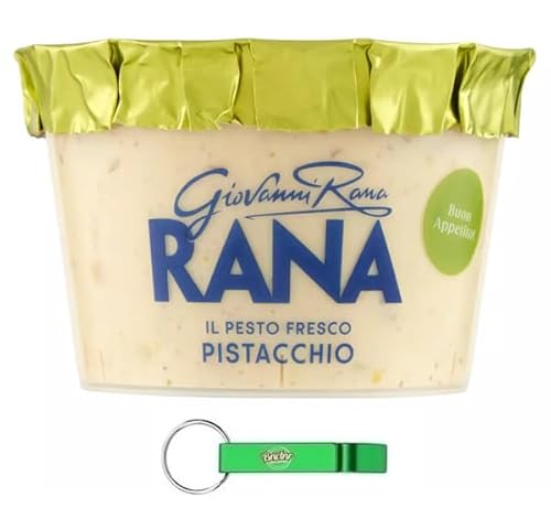 12x Giovanni Rana Pesto Fresco Pistacchio,Frisches Pistazienpesto Sauce 150g + Beni Culinari Kostenloser Schlüsselanhänger 12x Giovanni Rana Pesto Fresco Pistacchio,Frisches Pistazienpesto Sauce 150g + Beni Culinari Kostenloser Schlüsselanhänger von Beni Culinari