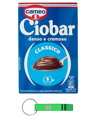 14x Cameo Ciobar Classico - Pulver Zubereitung für Heiße Schokolade Hot Chocolate 125g-Packung, jede Packung enthält 5 Beutel à 25g + Beni Culinari Kostenloser Schlüsselanhänger von Beni Culinari