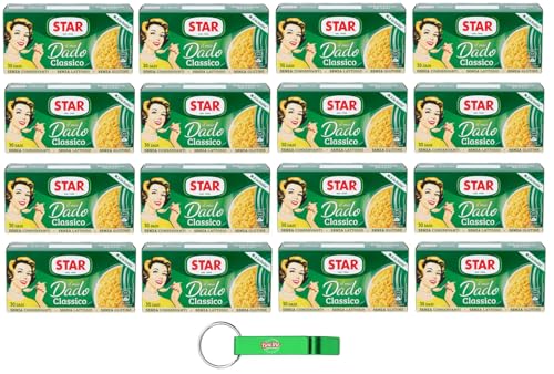 16er-Pack Star Il Mio Dado Classico,Brühwürfel Brühe,Kartons mit 30 Würfeln + Beni Culinari Kostenloser Schlüsselanhänger 16er-Pack Star Il Mio Dado Classico,Brühwürfel Brühe,Kartons mit 30 Würfeln + Beni Culinari Kostenloser Schlüsselanhänger von Beni Culinari