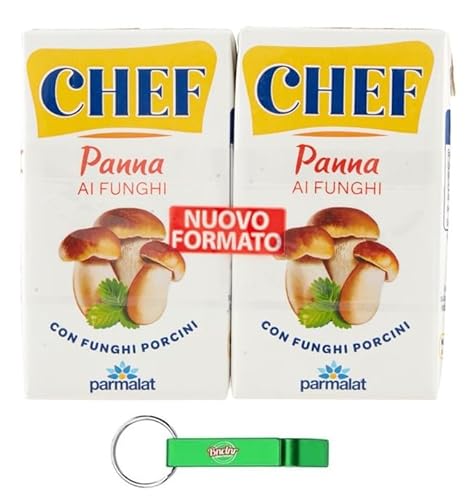 18x Parmalat Chef Panna ai Funghi Porcini- Creme mit Steinpilzen - Kochsahne Ideal zum Würzen von ersten Gängen aller Art Packung mit 2x125ml + Beni Culinari Kostenloser Schlüsselanhänger 18x Parmalat Chef Panna ai Funghi Porcini- Creme mit Steinpilzen - Kochsahne Ideal zum Würzen von ersten Gängen aller Art Packung mit 2x125ml + Beni Culinari Kostenloser Schlüsselanhänger von Beni Culinari