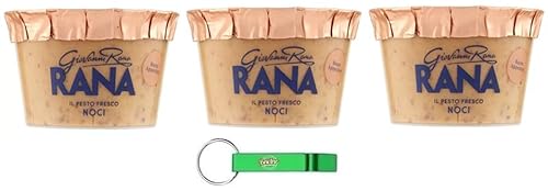 3x Giovanni Rana Pesto Fresco Noci,Frisches Walnüsse Pesto Sauce 140g + Beni Culinari Kostenloser Schlüsselanhänger 3x Giovanni Rana Pesto Fresco Noci,Frisches Walnüsse Pesto Sauce 140g + Beni Culinari Kostenloser Schlüsselanhänger von Beni Culinari