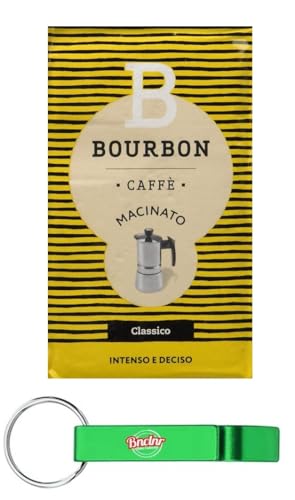 40er-Pack Lavazza Bourbon Caffè Macinato Classico,Gemahlener Kaffee 250g + Beni Culinari Kostenloser Schlüsselanhänger von Beni Culinari