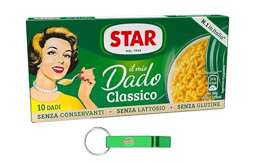 48x Star Il Mio Dado Classico,Brühwürfel Brühe,Kartons mit 10 Würfeln Brühe + Beni Culinari Kostenloser Schlüsselanhänger 48x Star Il Mio Dado Classico,Brühwürfel Brühe,Kartons mit 10 Würfeln Brühe + Beni Culinari Kostenloser Schlüsselanhänger von Beni Culinari