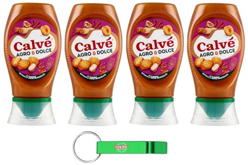 4er-Pack Calvé Sauce Agro & Dolce,Fruchtige Süß-Sauer-Sauce,Glutenfrei Würzsauce,Top Down 250ml + Beni Culinari Kostenloser Schlüsselanhänger 4er-Pack Calvé Sauce Agro & Dolce,Fruchtige Süß-Sauer-Sauce,Glutenfrei Würzsauce,Top Down 250ml + Beni Culinari Kostenloser Schlüsselanhänger von Beni Culinari